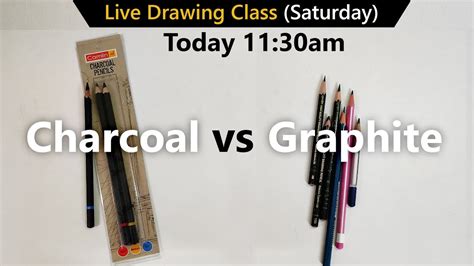Charcoal Vs Graphite Pencils Youtube