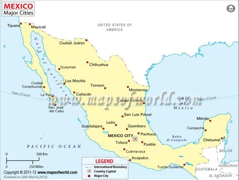 Mexico Cities Map Mexico City Map Mexico City Mexico Map