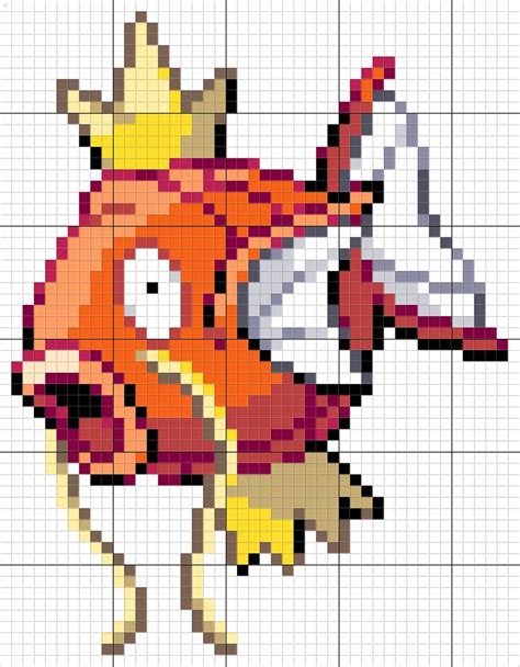 Magikarp In 2020 Pixel Art Pokemon Pokemon Cross Stitch Pixel Art
