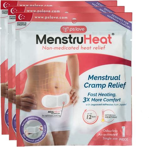 MenstruHeat Heating Pad For Period Pain And Menstrual Cramp Relief Pack Of Patches Wraps