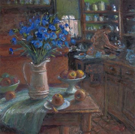 Poppy In The Kitchen With Cornflowers Margaret Olley 2010 11 Ehive