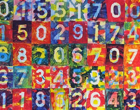 Mrs Oconnells Art Room Jasper Johns Numbers