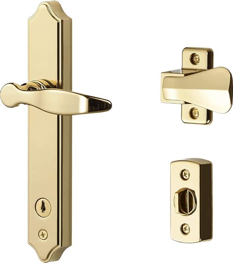 Ideal Security Door Lever With Deadbolt Lock For Out Swinging Doors