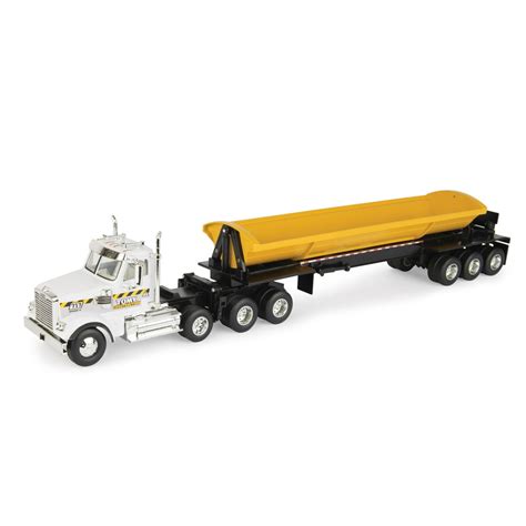 Freightliner 132 Scale 122sd Semi With Side Dump Trailer