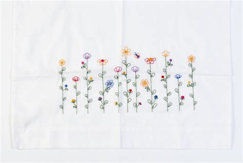 Hand Embroidered Pillowcases Free Embroidery Patterns