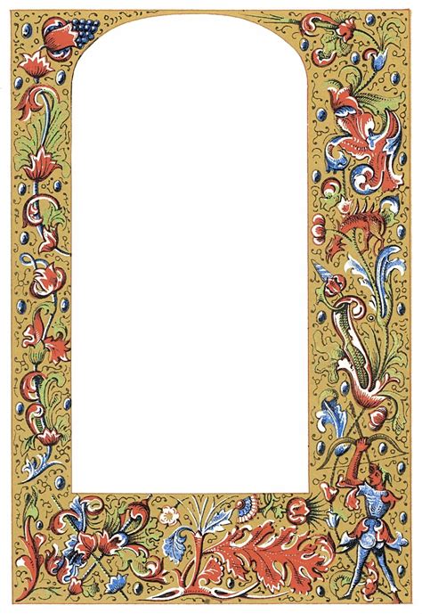 Medieval Illuminated Manuscripts Borders Sekajam