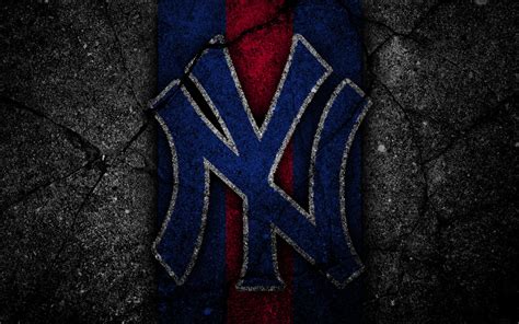 Download Logo Baseball Mlb New York Yankees Sports 4k Ultra Hd Wallpaper