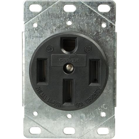 Cooper Wiring Devices 50 Amp Range Power Outlet At