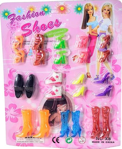 barbie set zapatos zapatillas botas tacos 12 pares cuotas sin interés