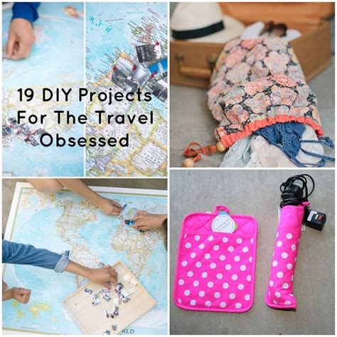 19 Diy Projects For The Travel Obsessed Travel Crafts Travel Diy