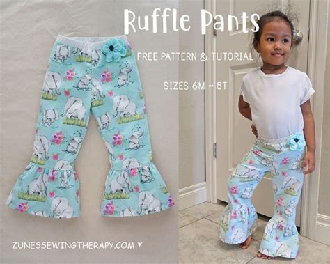 Ruffle Pants Free Pattern And Tutorial Baby Pants Pattern Sewing
