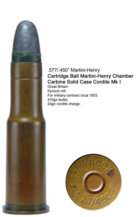 183 577 450″ Martini Henry Military Cartridges Cartridges