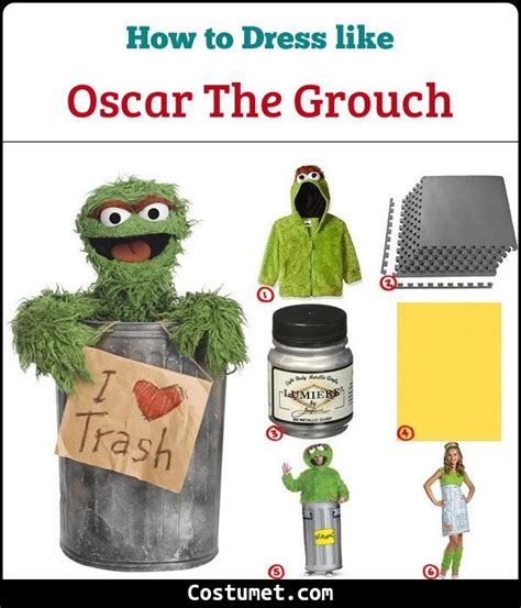 Oscar The Grouch Sesame Street Costume For Cosplay And Halloween 2021