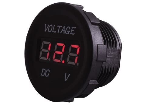 12v 24v Digital Volt Meter With Red Display 12 Volt Planet