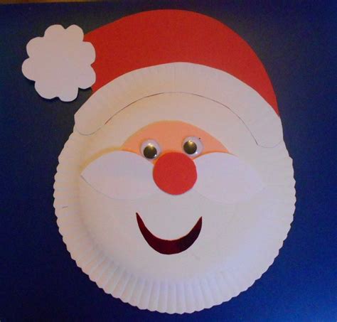 Santa Claus Arts And Crafts Paper Plates Paper Plate Crafts For Kids