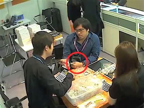 Hong Kong Jewellery Show Thief Caught On Cctv Video Dailymotion