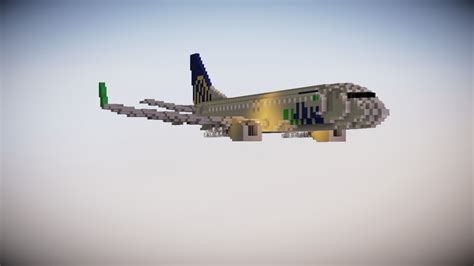 Boeing 737 900er United Eco Skies 21 Scale Minecraft Map
