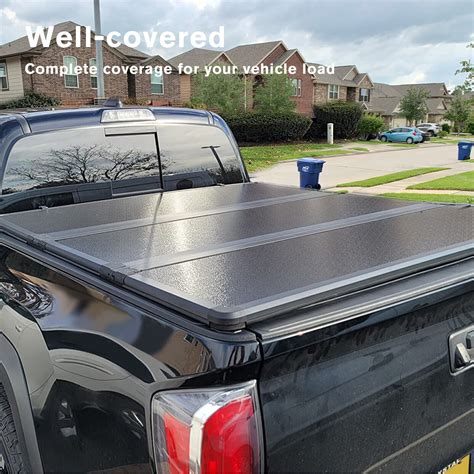 Frp Hard Tri Fold Tonneau Cover Truck Bed For 2016 2023 Tacoma 5ft60