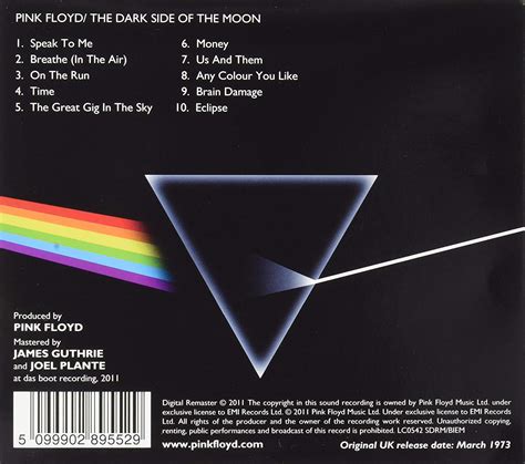 Pink Floyd Dark Side Of The Moon Discos Long Play