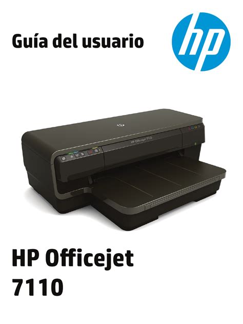 Hp Impresora De Formato Ancho Hp Officejet 7110 Eprinter H812a Manual