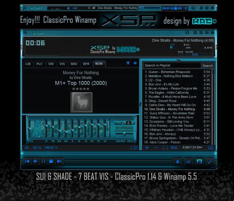Xsp Winamp Classicpro Skin By D4fmac On Deviantart