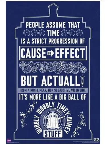 2016 New Posters Living Room Wall Stickers Posters Doctor Who Wibbly Wobbly Timey Wimey Quote