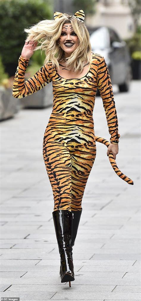 Ashley Roberts Showcases Her Figure In A Sizzling Tiger Costume Tiger