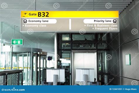 Airport Departure Gate Stock Image Image Of Aviation 12441051