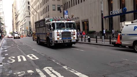 Nypd Emergency Services Squad Truck 1 Nypd Esu Cruising Down