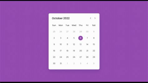How To Make Dynamic Calendar In Html And Javascript Rocoderes