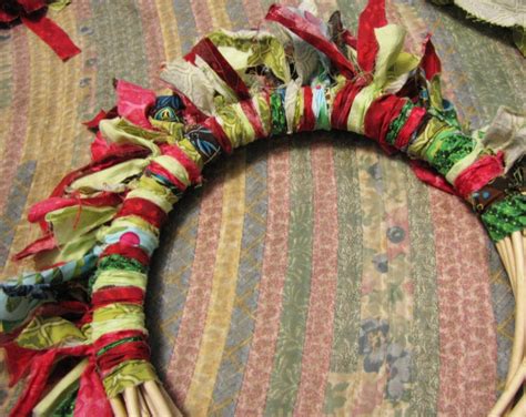 How To Make A Rag Wreath Christmas Craft