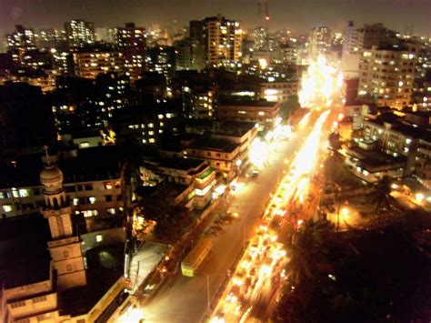Dhaka At Night Skyline View City Night View City Lights At Night