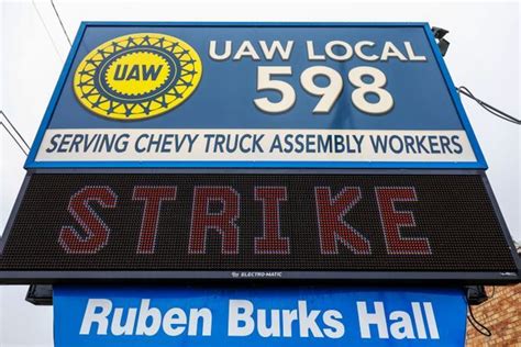 The Sign At United Auto Workers Local 598 In Flint Michigan On Monday