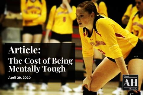 The Cost Of Being Mentally Tough Athlete Humanity Articles