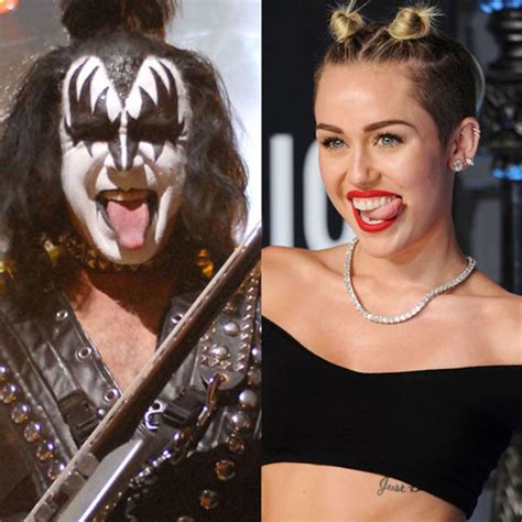 Stars Sticking Out Their Tongues Inspired By Miley Cyrus