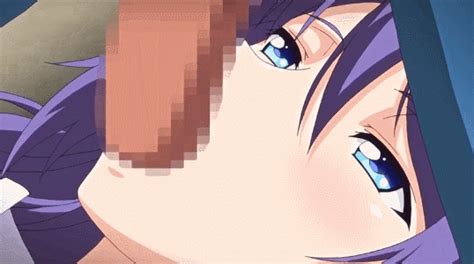 Rule Animated Blue Eyes Blush Fellatio Female Male Mankitsu Happening Oral Purple Hair