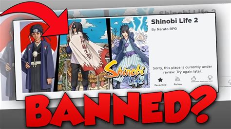 Why Shinobi Life Got Deleted Banned Roblox YouTube