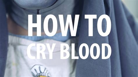 How to fake cry in less than 5 minutes! How to Cry Blood - YouTube