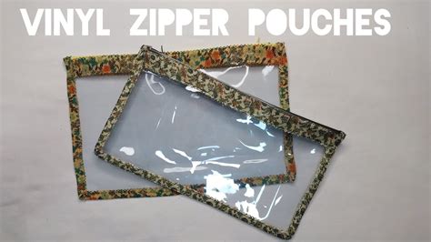 Vinyl Zipper Pouch Clear Vinyl Zipper Pouch Tutorial Youtube