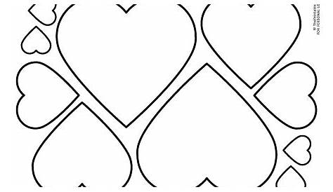 Printable Hearts Heart Templates Different Sizes - bmp-review