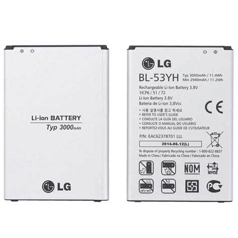 Original New Battery For Lg G3 Optimus D830 D850 D851 D855 Vs985 F400