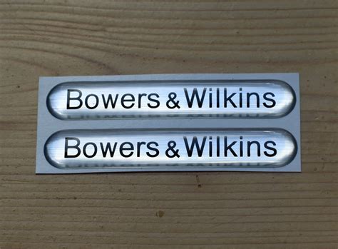 Bowers Wilkins Bandw 3d Domed Sticker Badge Self Adhesive 2pcs Etsy