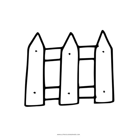 Picket Fence Coloring Page