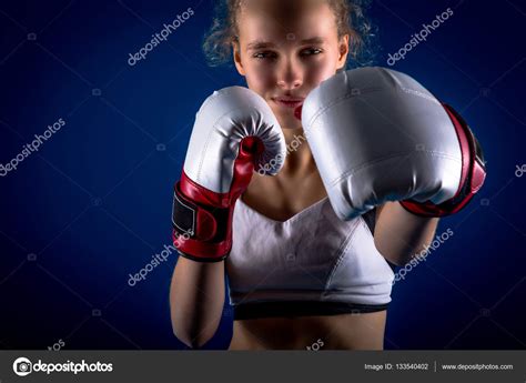 Young Girl Boxing Stock Photo By ©apeyron 133540402