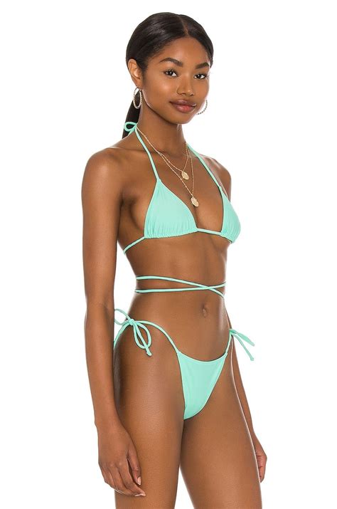 Tropic Of C Praia Bikini Top In Sea Glass From Revolve Com Bikini Tops Bikinis Sustainable