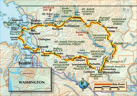 New Hand Illustrated North Cascades National Park Map