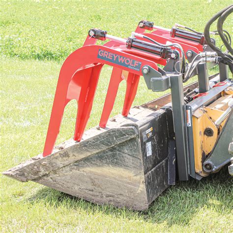 Greywolf™ Skid Steer Double Quick Attach Grapple Greywolf™ Attachments