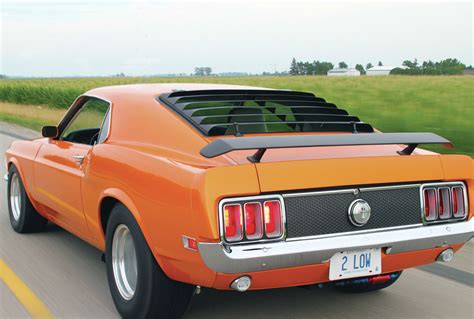 1970 Ford Mustang Mach 1 Rear Side View Muscle Cars Zone