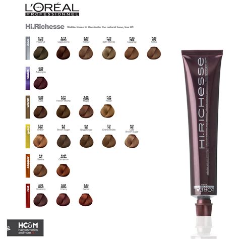 L Oréal Professionnel Hi Richesse Color Chart With images Hair color chart Professional