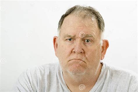 Grumpy Big Guy Stock Photo Image Of Senior Amuss Depressed 5014890